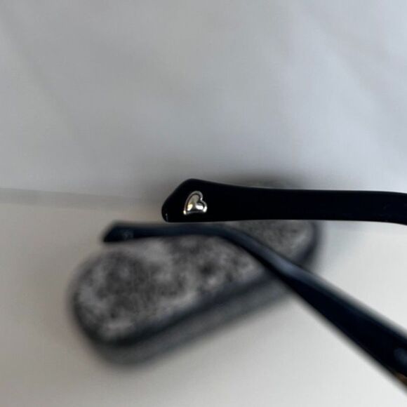 Brighton Sunglasses KISS Black Arms Jeweled Handmade USED Light Wear Aviator - Picture 8 of 13